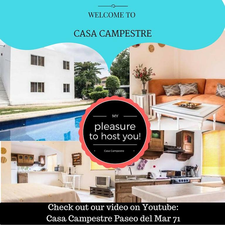 Casa Campestre Leilighet Cancún Eksteriør bilde