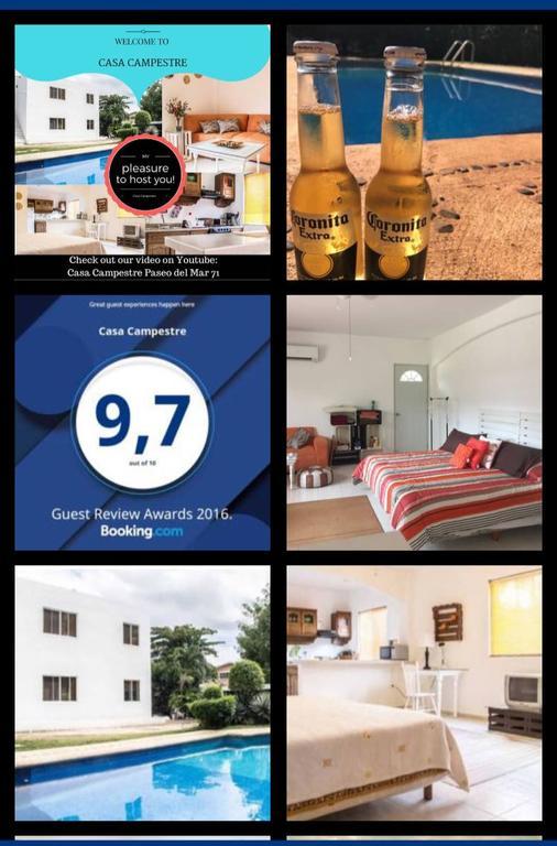 Casa Campestre Leilighet Cancún Eksteriør bilde